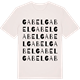 Vintage White t-shirt med Gabel ordlek t-shirt