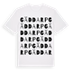 White t-shirt med Gäddarp ordlek t-shirt