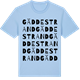 Blue Soul t-shirt med Gädde strand ordlek t-shirt