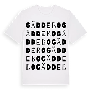 Gäddebo ordlek t-shirt – ekologisk bomull t-shirt från Pinshirt