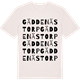 Vintage White t-shirt med Gäddenästorp ordlek t-shirt