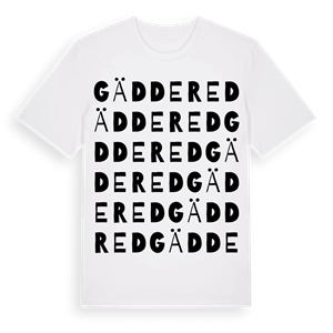 Gäddered ordlek t-shirt – ekologisk bomull t-shirt från Pinshirt