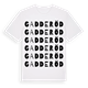 Gadderöd ordlek t-shirt