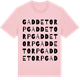 Pink Cotton t-shirt med Gaddetorp ordlek t-shirt