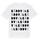 White t-shirt med Gäddvik ordlek t-shirt