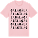 Pink Cotton t-shirt med Gäla ordlek t-shirt