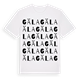 White t-shirt med Gäla ordlek t-shirt