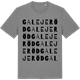 Mid Heather Gray t-shirt med Galejeröd ordlek t-shirt
