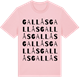Pink Cotton t-shirt med Gallås ordlek t-shirt