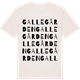 Vintage White t-shirt med Gallegården ordlek t-shirt