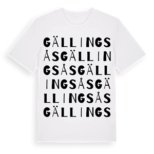 Gällingsås ordlek t-shirt – ekologisk bomull t-shirt från Pinshirt
