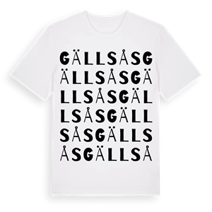 Gällsås ordlek t-shirt – ekologisk bomull t-shirt från Pinshirt