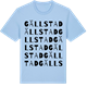 Blue Soul t-shirt med Gällstad ordlek t-shirt
