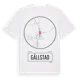 White t-shirt med Gällstad t-shirt