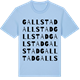 Blue Soul t-shirt med Gallstad ordlek t-shirt