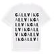 White t-shirt med Gallvik ordlek t-shirt