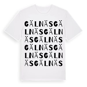 Gälnäs ordlek t-shirt – ekologisk bomull t-shirt från Pinshirt