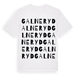 Galneryd ordlek t-shirt – ekologisk bomull t-shirt från Pinshirt