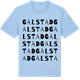 Blue Soul t-shirt med Galstad ordlek t-shirt