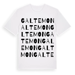Galtemon ordlek t-shirt – ekologisk bomull t-shirt från Pinshirt