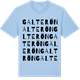 Blue Soul t-shirt med Galterön ordlek t-shirt