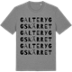 Mid Heather Gray t-shirt med Galteryggskärret ordlek t-shirt