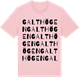 Pink Cotton t-shirt med Galthögen ordlek t-shirt