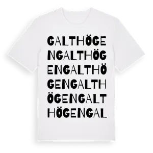 Galthögen ordlek t-shirt – ekologisk bomull t-shirt från Pinshirt