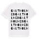 Galtholmen ordlek t-shirt