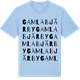 Blue Soul t-shirt med Gamla Bjärby ordlek t-shirt