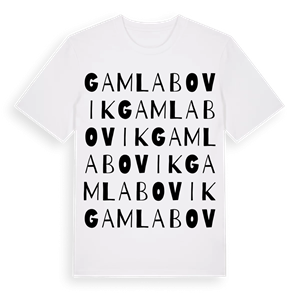 Gamla Bovik ordlek t-shirt – ekologisk bomull t-shirt från Pinshirt