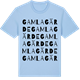 Blue Soul t-shirt med Gamla Gärde ordlek t-shirt