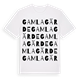 White t-shirt med Gamla Gärde ordlek t-shirt