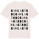Vintage White t-shirt med Gamla Gärde ordlek t-shirt