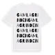 White t-shirt med Gamla Grinden ordlek t-shirt