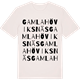 Vintage White t-shirt med Gamla Höviksnäs ordlek t-shirt