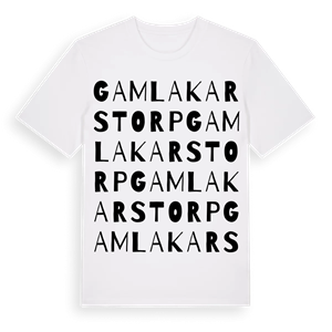 Gamla Karstorp ordlek t-shirt – ekologisk bomull t-shirt från Pinshirt