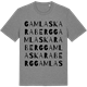 Mid Heather Gray t-shirt med Gamla Skaraberg ordlek t-shirt