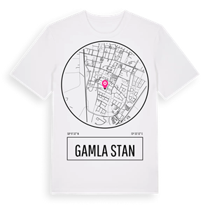 Gamla stan t-shirt – ekologisk bomull t-shirt från Pinshirt