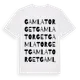 White t-shirt med Gamla Torget ordlek t-shirt