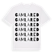 White t-shirt med Gamlared ordlek t-shirt