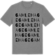 Mid Heather Gray t-shirt med Gamle hage ordlek t-shirt
