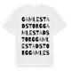 White t-shirt med Gamlestads Torg ordlek t-shirt