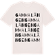 Vintage White t-shirt med Gammalängen ordlek t-shirt