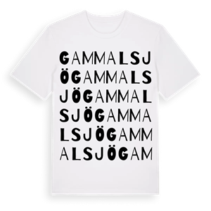Gammalsjö ordlek t-shirt – ekologisk bomull t-shirt från Pinshirt