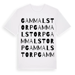 Gammalstorp ordlek t-shirt – ekologisk bomull t-shirt från Pinshirt