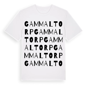 Gammaltorp ordlek t-shirt – ekologisk bomull t-shirt från Pinshirt