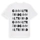 White t-shirt med Gammaltråvad ordlek t-shirt
