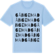 Blue Soul t-shirt med Gångemad ordlek t-shirt
