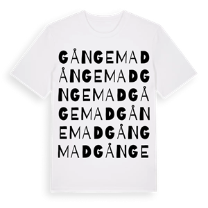 Gångemad ordlek t-shirt – ekologisk bomull t-shirt från Pinshirt